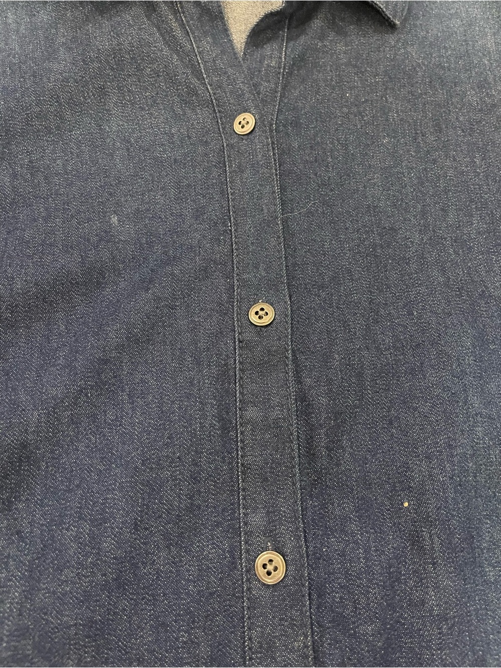 Women's J.Jill Denim Stretch Midi Utility Shirt Dress 1X - Picture 3 of 9
